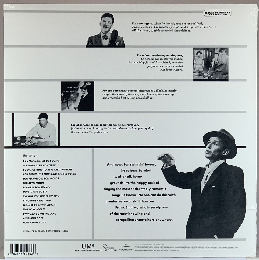 Frank Sinatra – Songs For Swingin' Lovers! (LP novo)