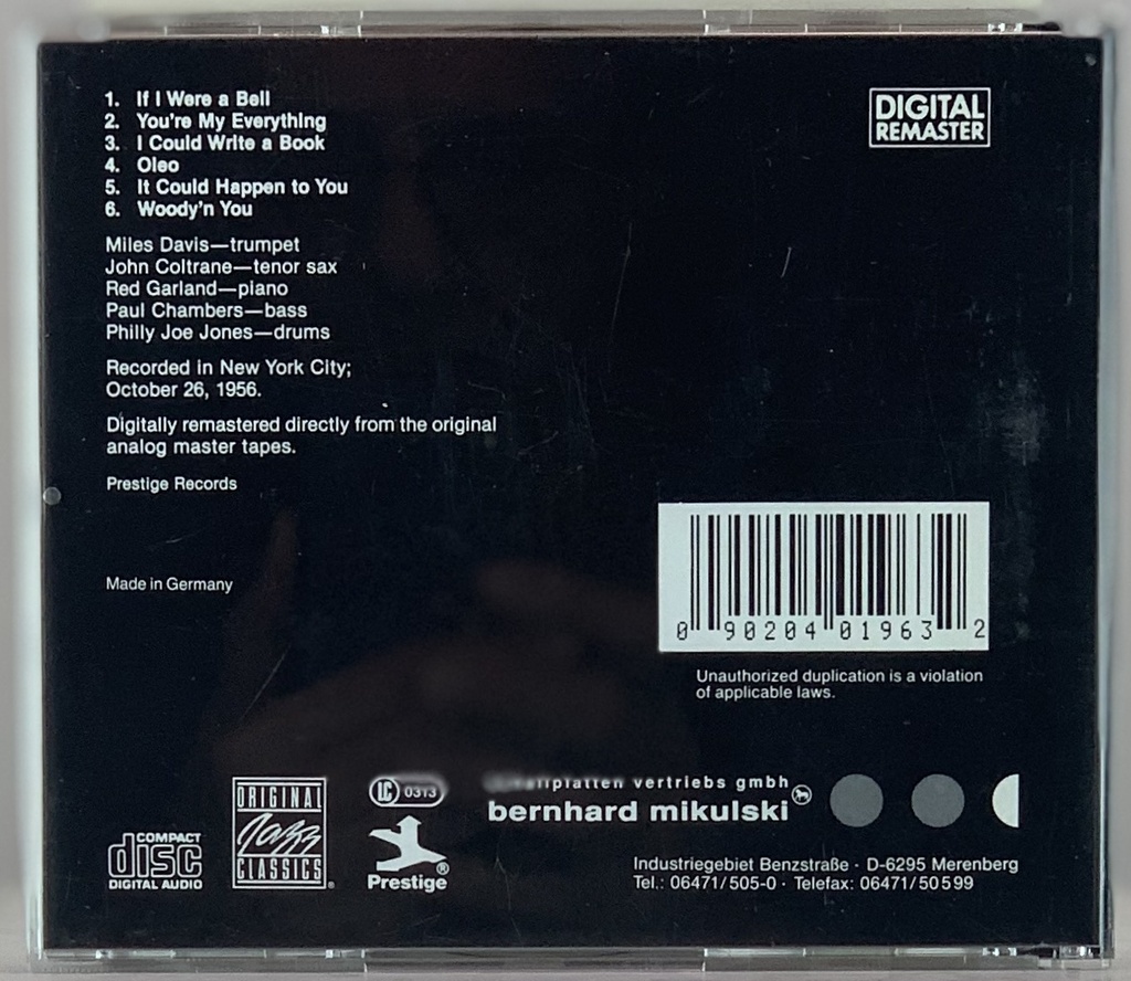 Miles Davis Quintet,The - Relaxin' with The Miles Davis Quintet (CD usado)