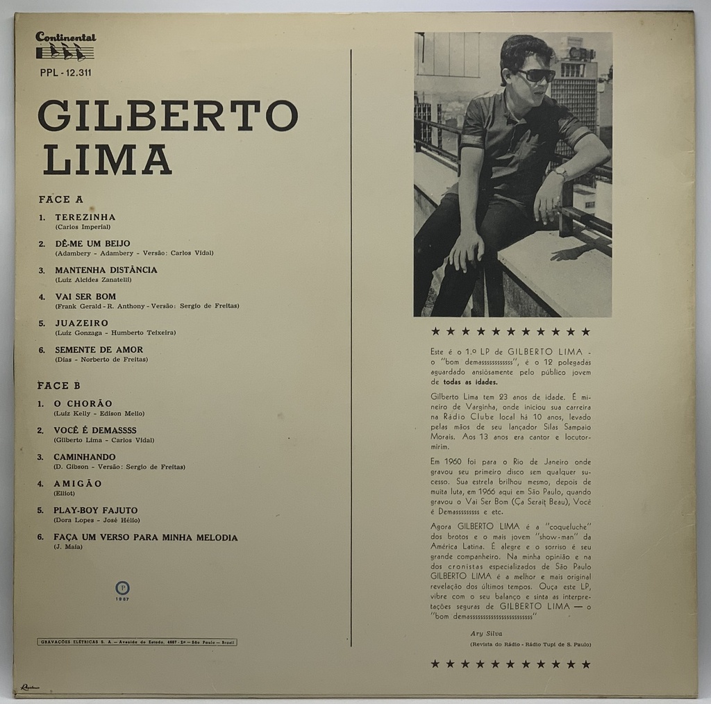 Gilberto Lima - Gilberto Lima (LP usado)