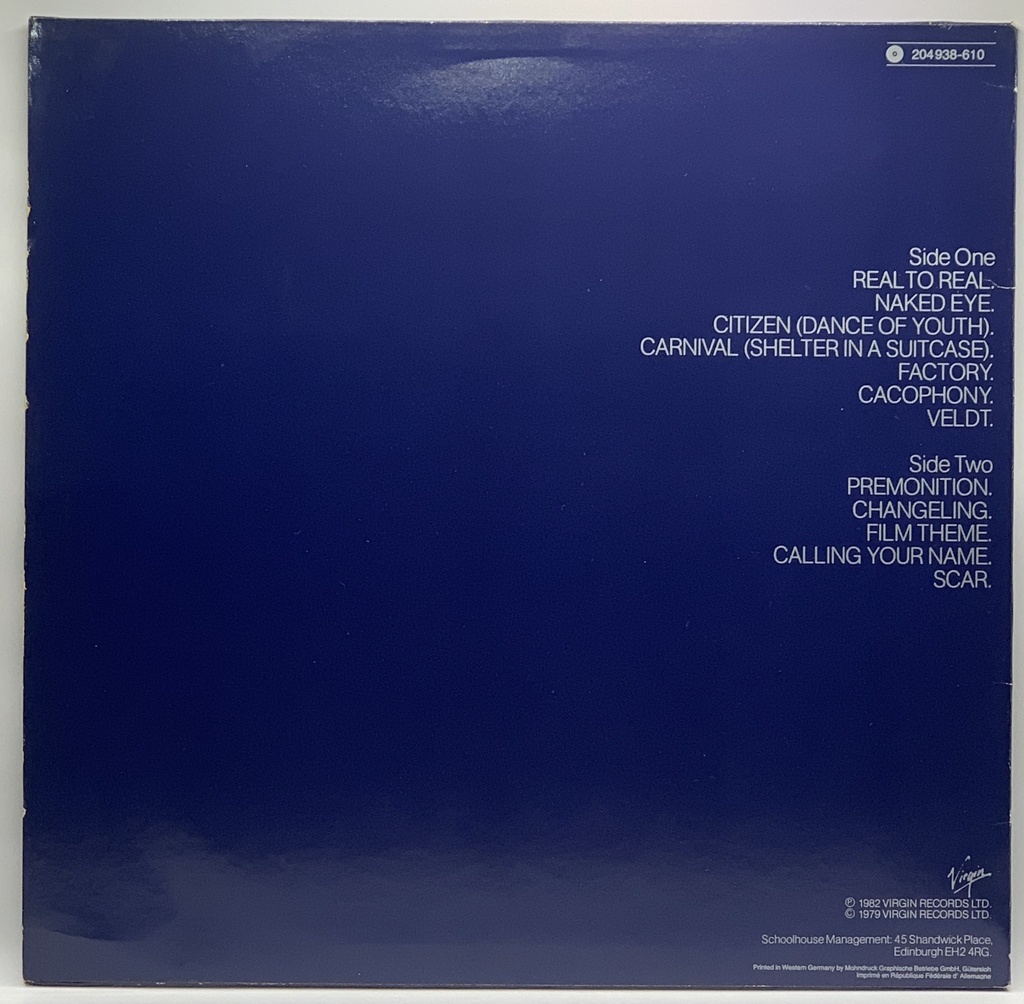 Simple Minds - Real to Real Cacophony (LP usado)