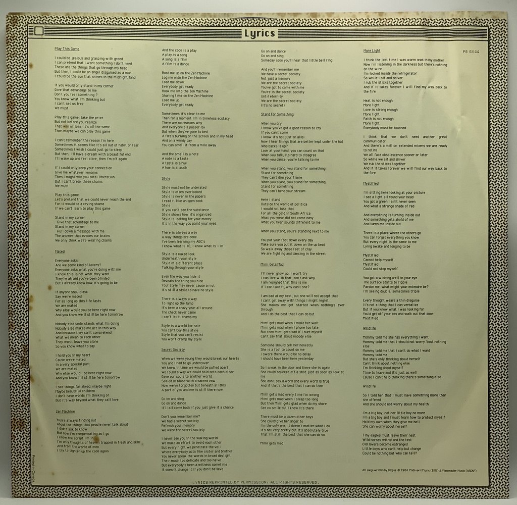 Utopia [Todd Rundgren] - POV (LP usado)