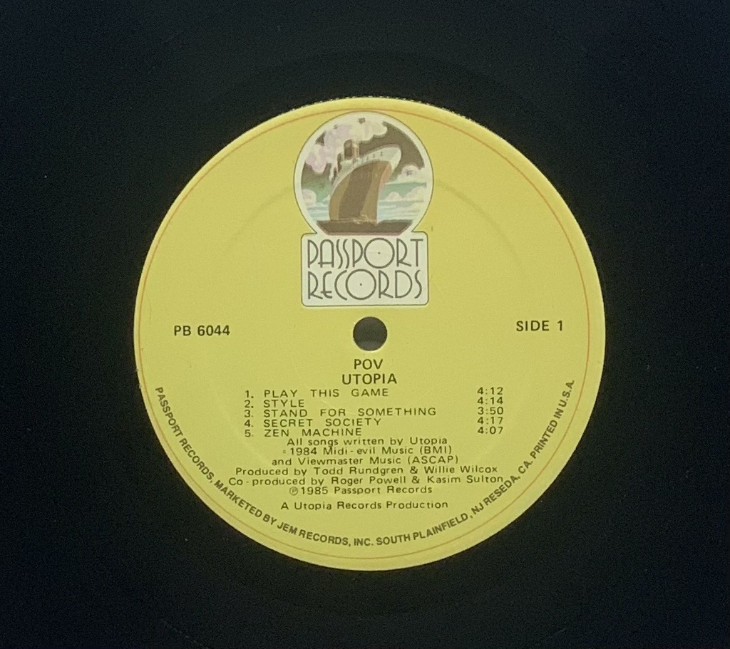 Utopia [Todd Rundgren] - POV (LP usado)