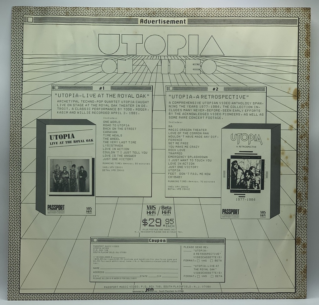 Utopia [Todd Rundgren] - POV (LP usado)