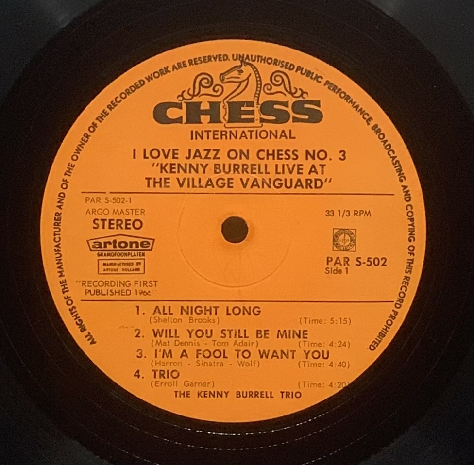 Kenny Burrell Trio, The – Live at the Village Vanguard (LP usado)