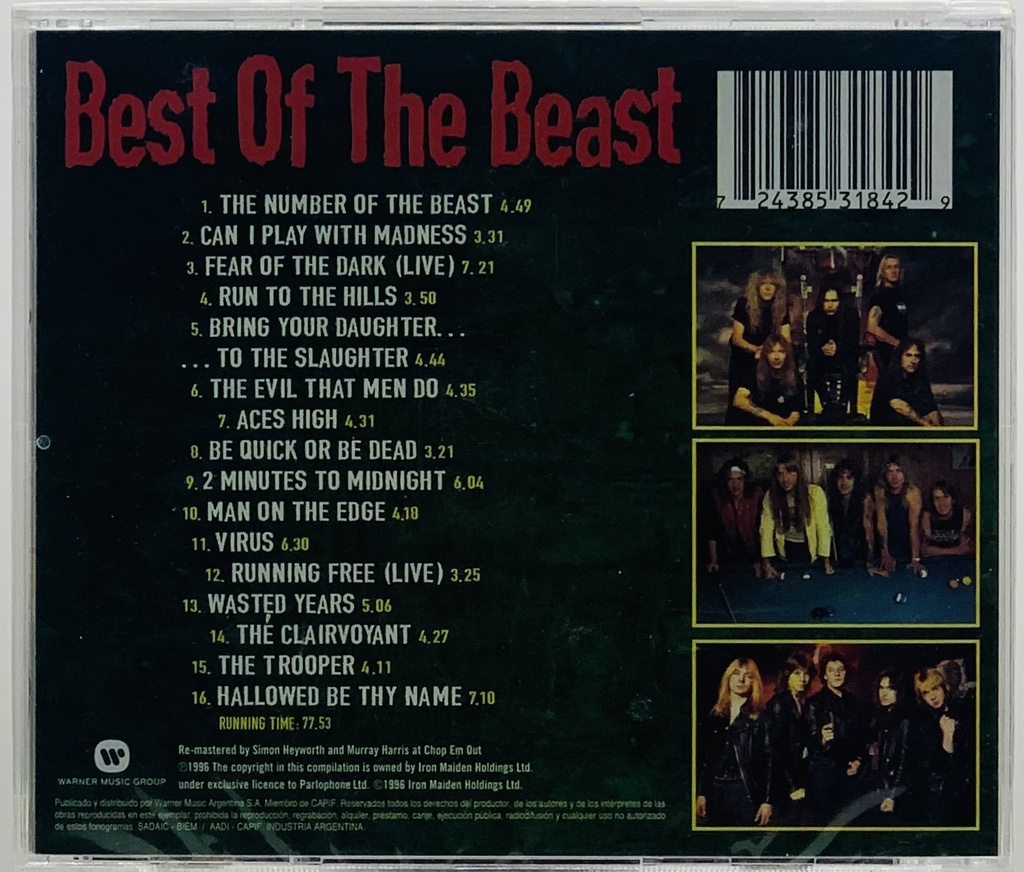 Iron Maiden - Best of the Beast (CD novo)