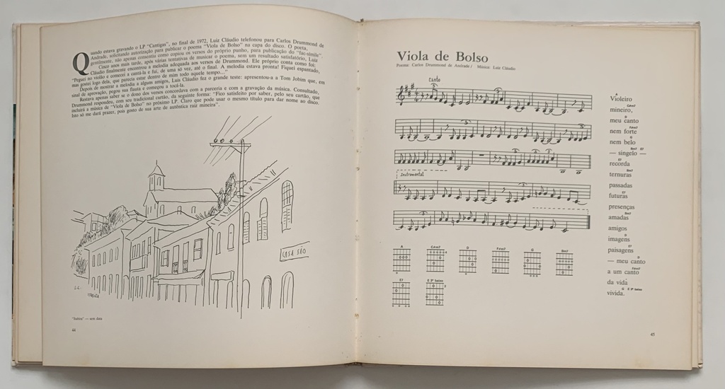 Minas Sempre-Viva : Pesquisa Histórica do Folclore Musical Mineiro / Luiz Cláudio (2LPs+Livro usado)