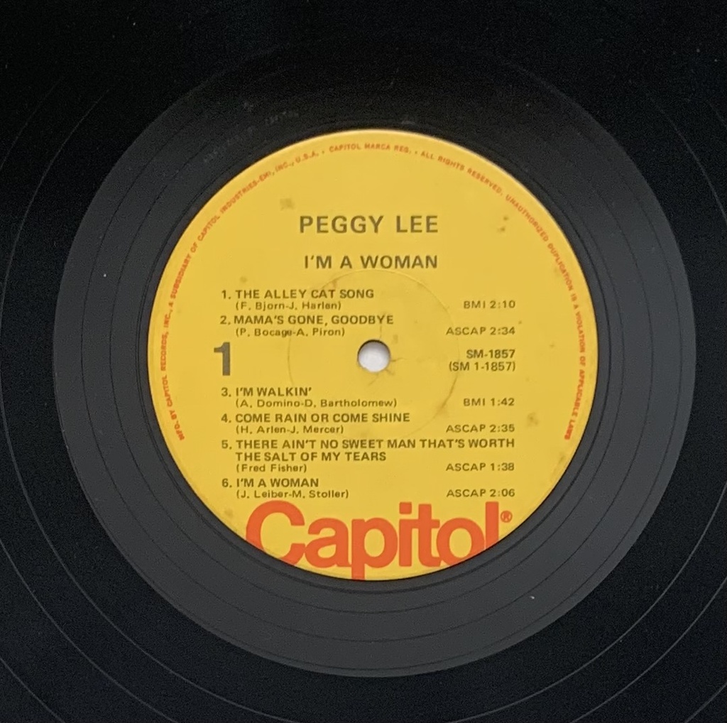 Peggy Lee - I'm a Woman (LP usado)