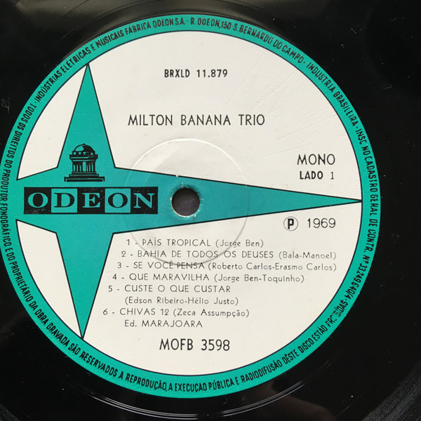 Milton Banana Trio - Milton Banana Trio [1969] (LP usado)