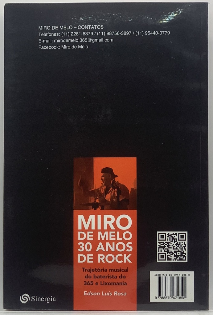Miro de Melo 30 Anos de Rock - Edson Luís Rosa (Livro usado)