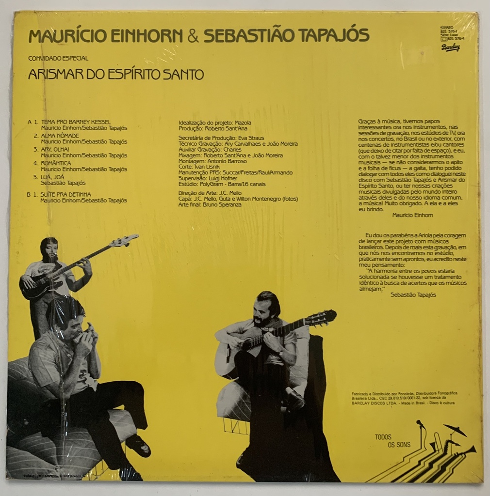 Maurício Einhorn & Sebastião Tapajós - Maurício Einhorn & Sebastião Tapajós (LP usado)