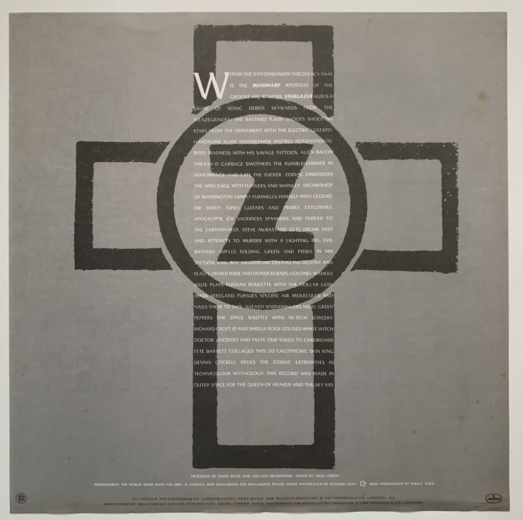 Zodiac Mindwarp and the Love Reaction - Tattooed Beat Messiah