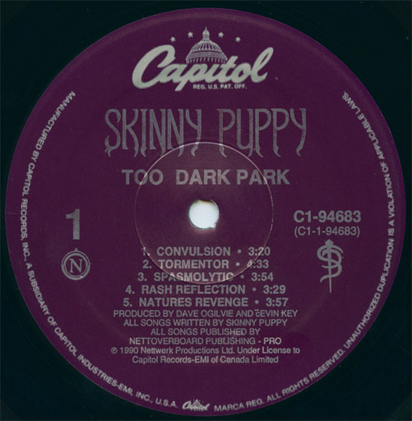 Skinny Puppy - Too Dark Park (LP usado)