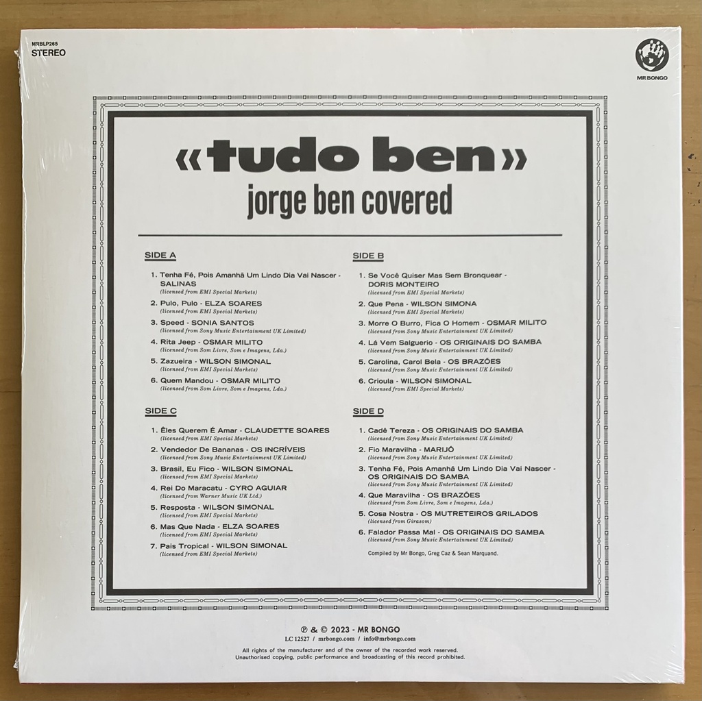 V/A - Tudo Ben [Jorge Ben Covered] (2LPs novo)