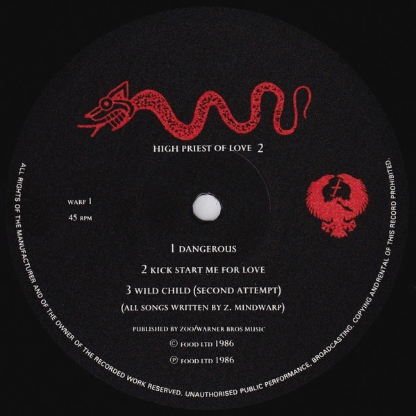 Zodiac Mindwarp & The Love Reaction - High Priest of Love (Mini LP usado)