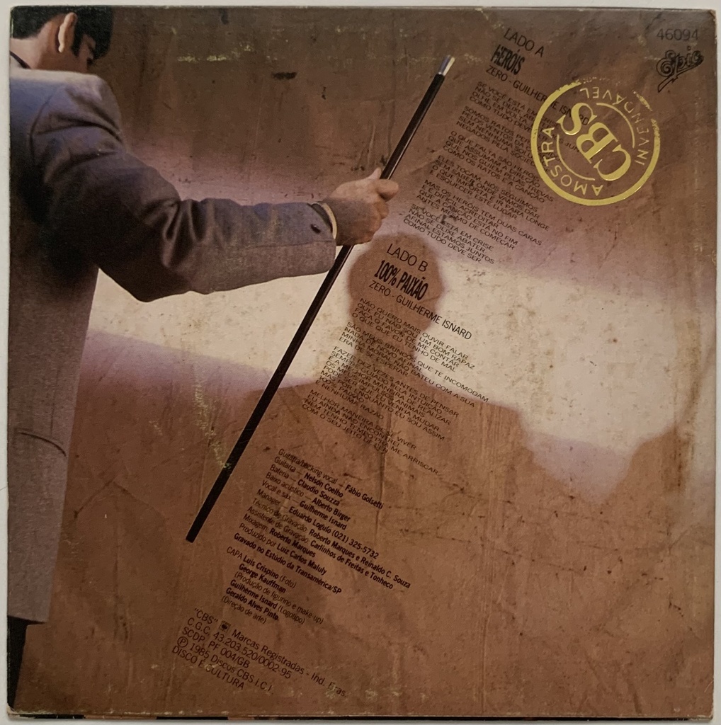 Zero - Heróis (Vinil 7" usado)