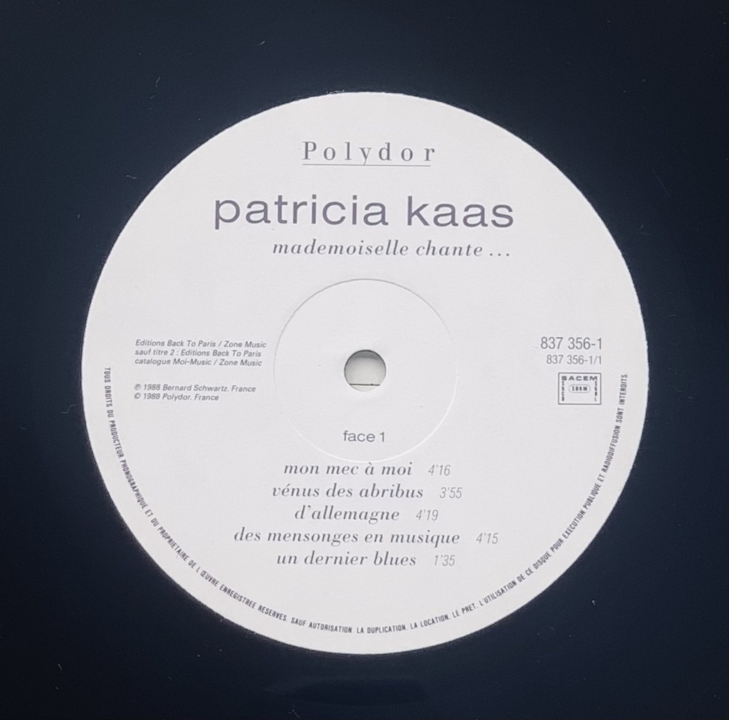 Patricia Kaas - Mademoiselle Chante...