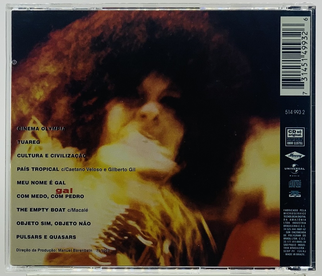 Gal Costa - Gal [1969] (CD usado)