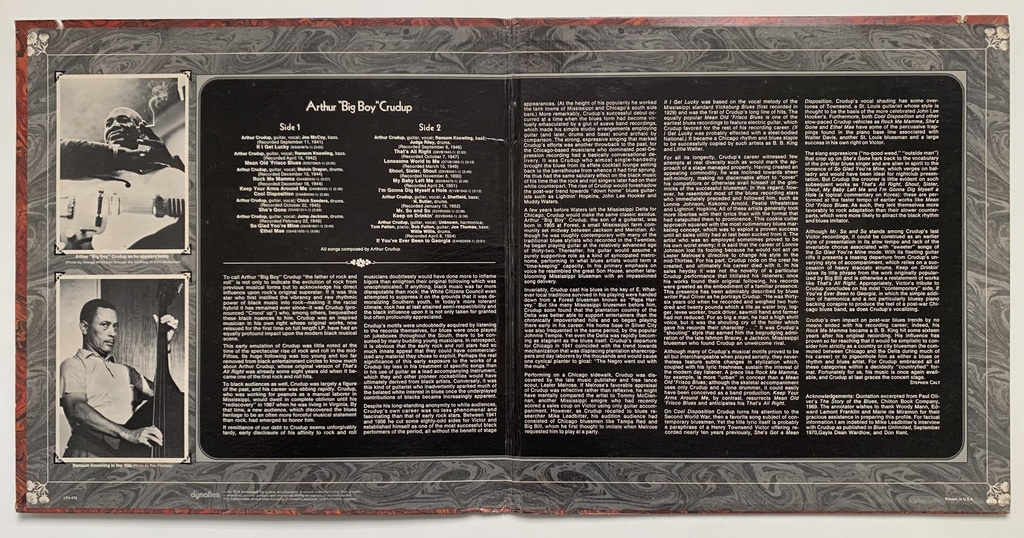 Arthur "Big Boy" Crudup - The Father of Rock and Roll (LP usado)