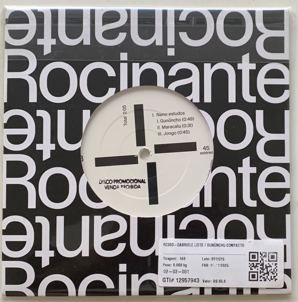 Gabriele Leite - Gunûncho (Vinil 7" novo)