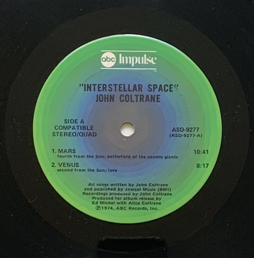 John Coltrane - Interstellar Space (LP usado)