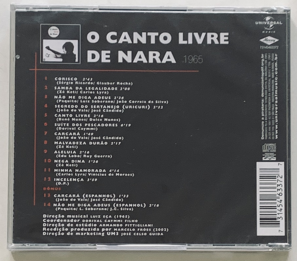 Nara Leão - O Canto Livre de Nara (CD novo)