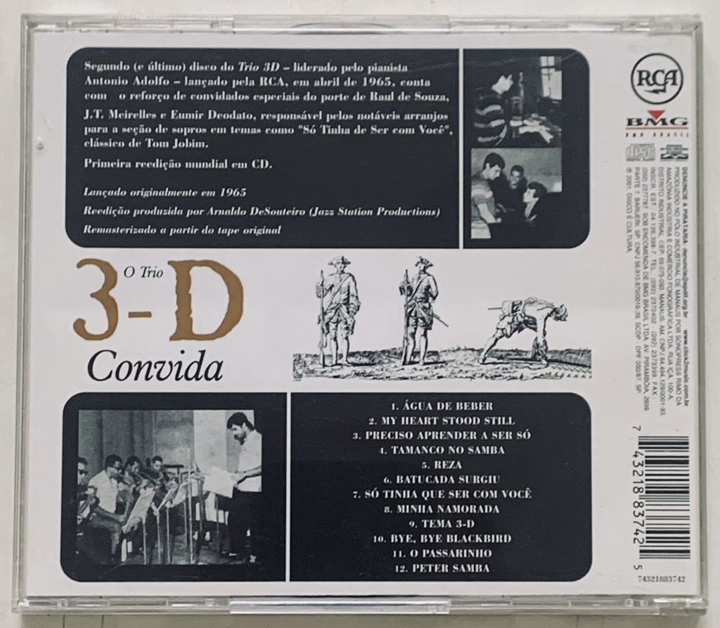 Trio 3D [Antonio Adolfo] - O Trio 3-D Convida (CD usado)