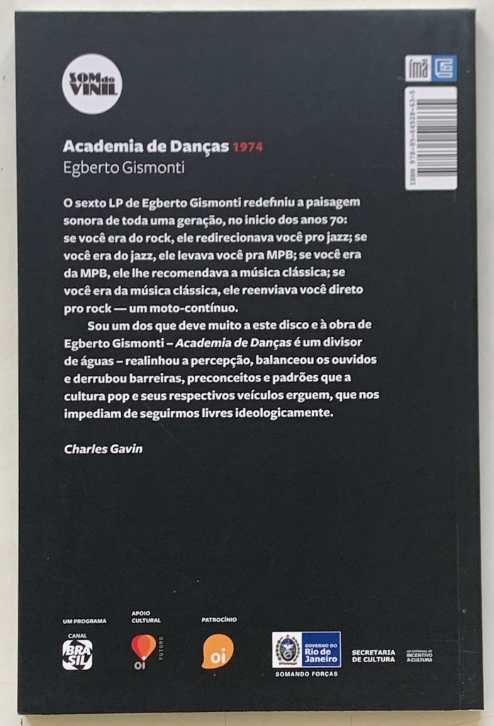 Egberto Gismonti - Academia de Danças [1974](Livro sem uso)
