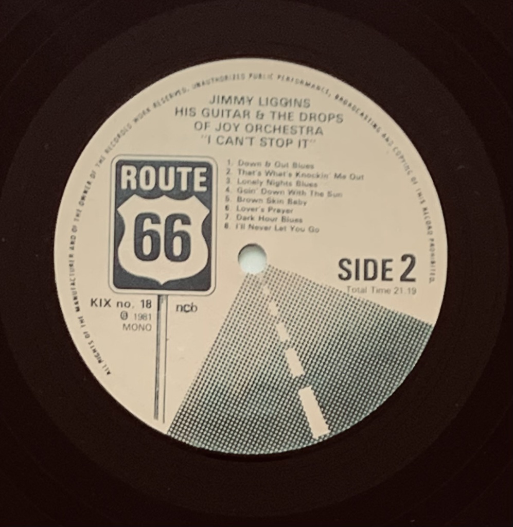 Jimmy Liggins, His Guitar and the Drops of Joy Orchestra - I Can't Stop It (LP usado)