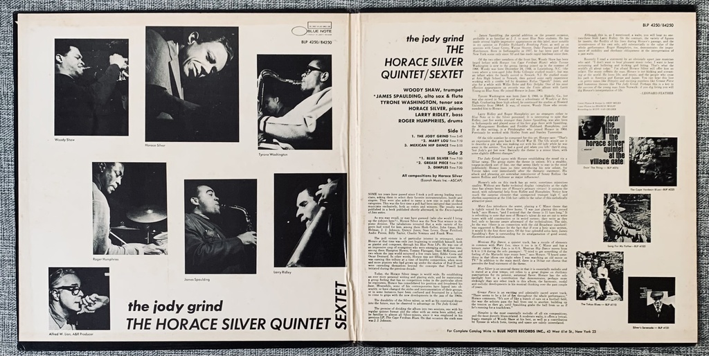 Horace Silver Quintet / Sextet - The Jody Grind (LP usado)