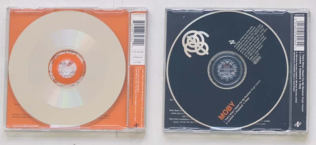 Combo - Moby ( 2CDs single usado VG+/VG