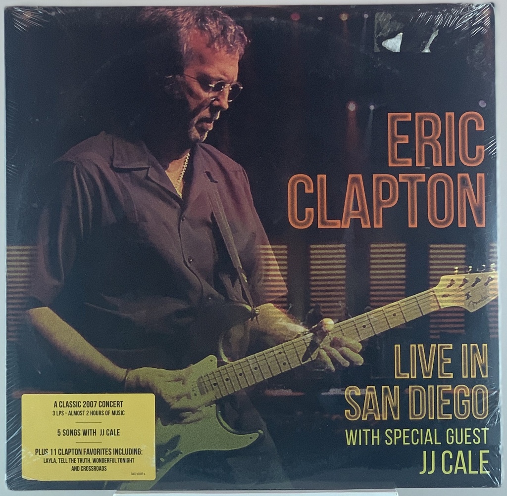 Eric Clapton - Live in San Diego with Special Guest J.J. Cale (3LPs novo)