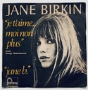 Jane Birkin Avec Serge Gainsbourg – Je T'aime... Moi Non Plus (Vinil 7" usado)