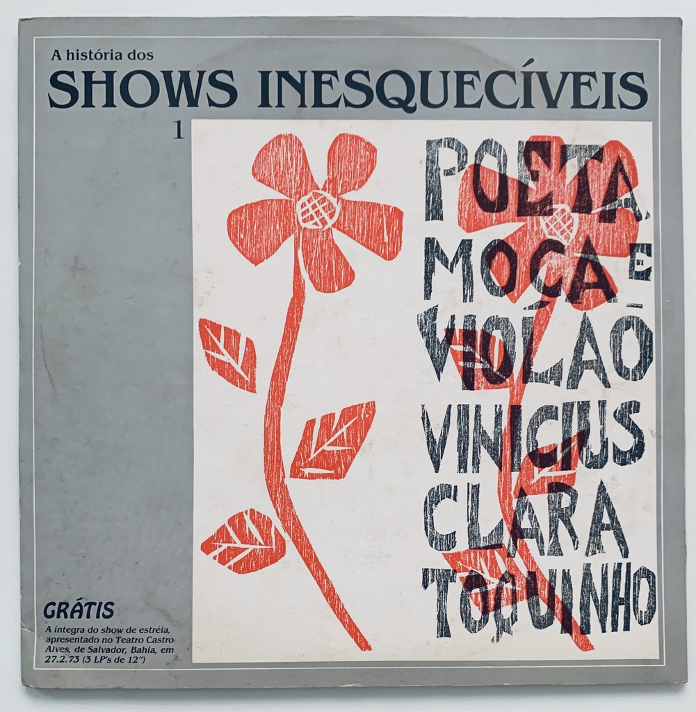 Vinicius de Moraes, Clara Nunes, Toquinho - Poeta, Moça e Violão (3LPs usado)