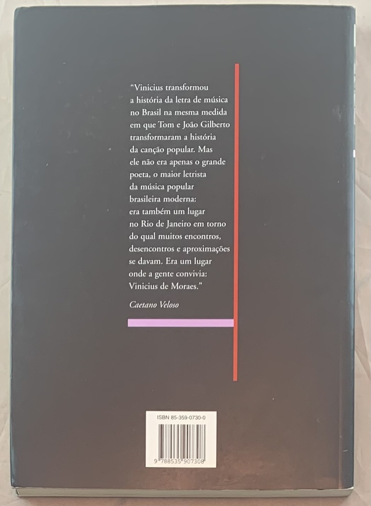 Livro de Letras - Vinicius de Moraes (Livro usado)