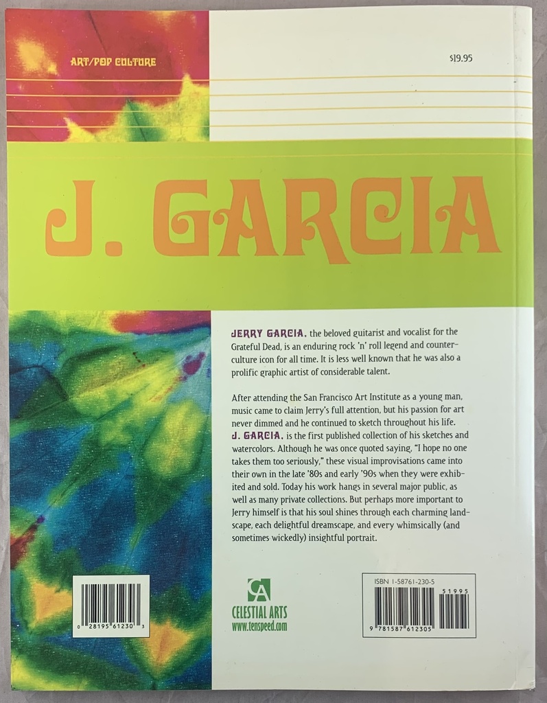 J. Garcia (Jerry Garcia)-Paintings,Drawings, and Sketches(livro usado)