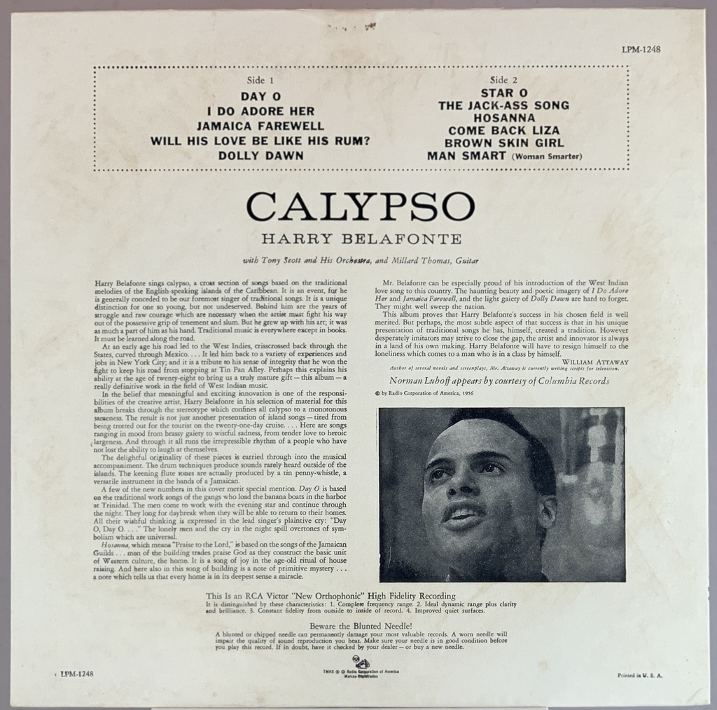 Harry Belafonte - Calypso ( LP usado)