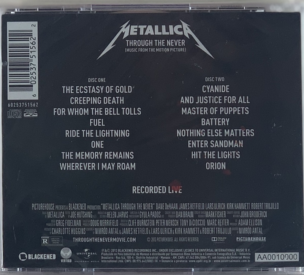 Metallica - Through The Never (2CDs novo)