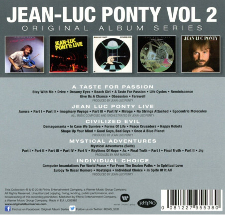 Jean-Luc Ponty - Original Album Series (5CD novo)