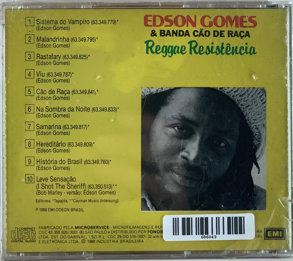 Edson Gomes - Reggae Resistência (CD novo)