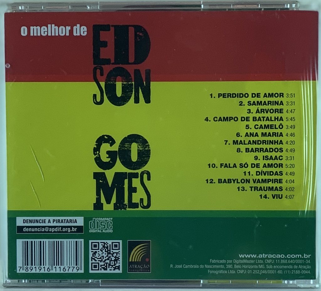 Edson Gomes - O Melhor De Edson Gomes (CD novo)