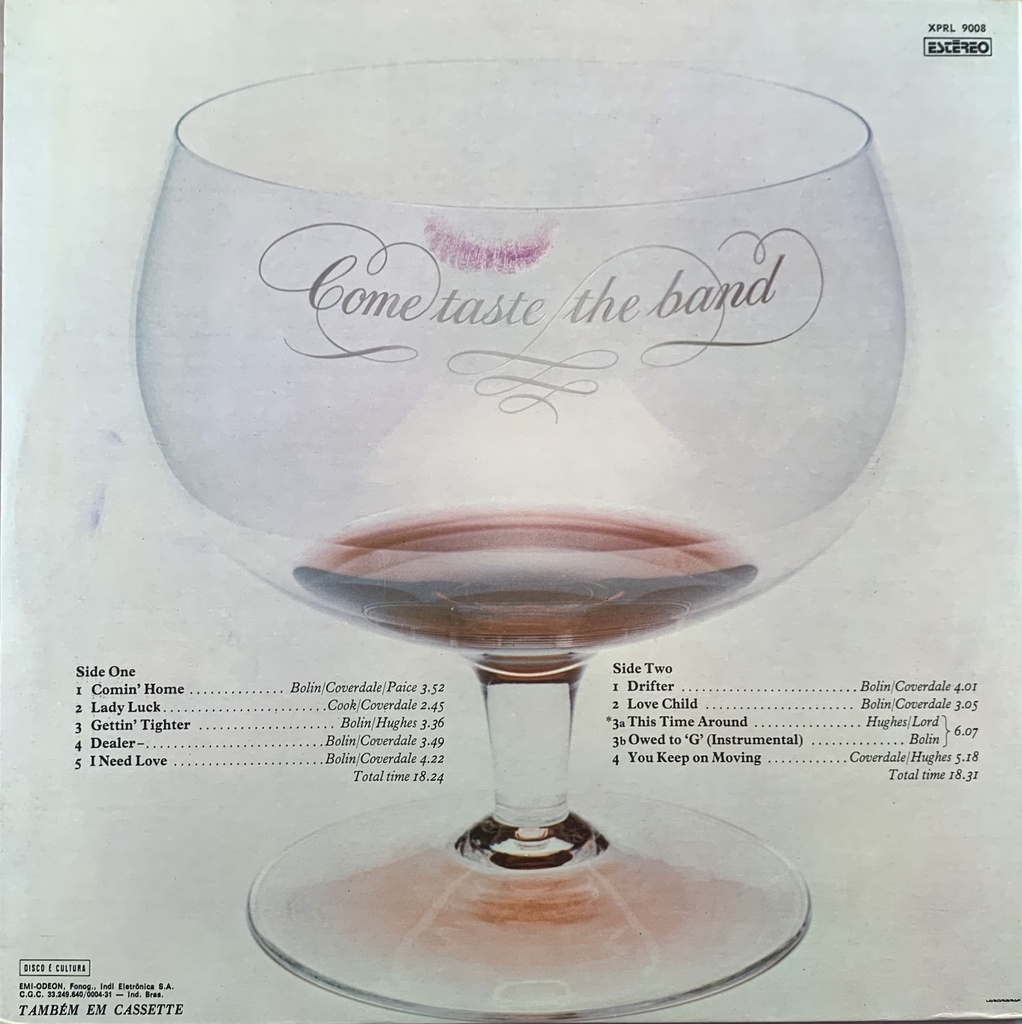 Come Taste The Band - Deep Purple (LP usado)