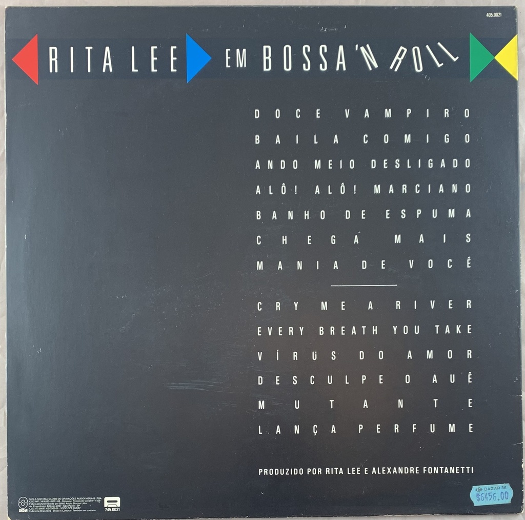 Rita Lee - Em Bossa 'N Roll - Ao Vivo (Lp Usado)