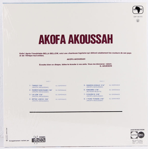 LP Akofa Akoussah - (novo/lacrado)