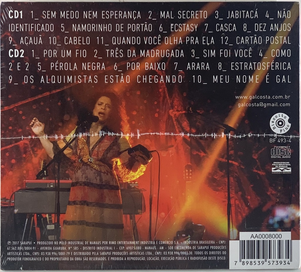 Gal Costa - Estratosférica Ao Vivo (CD duplo) (novo)