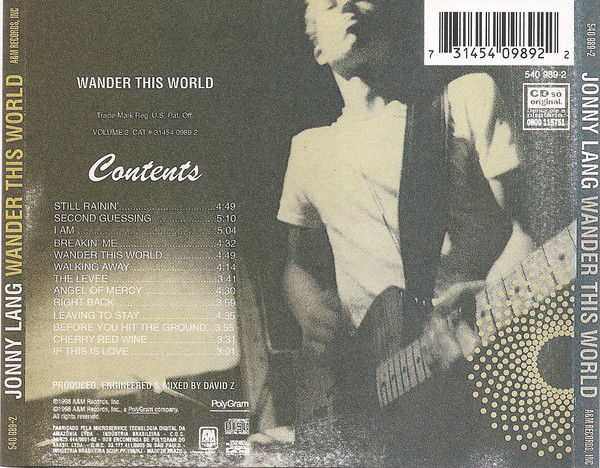 Jonny Lang - Wander This World (CD usado)