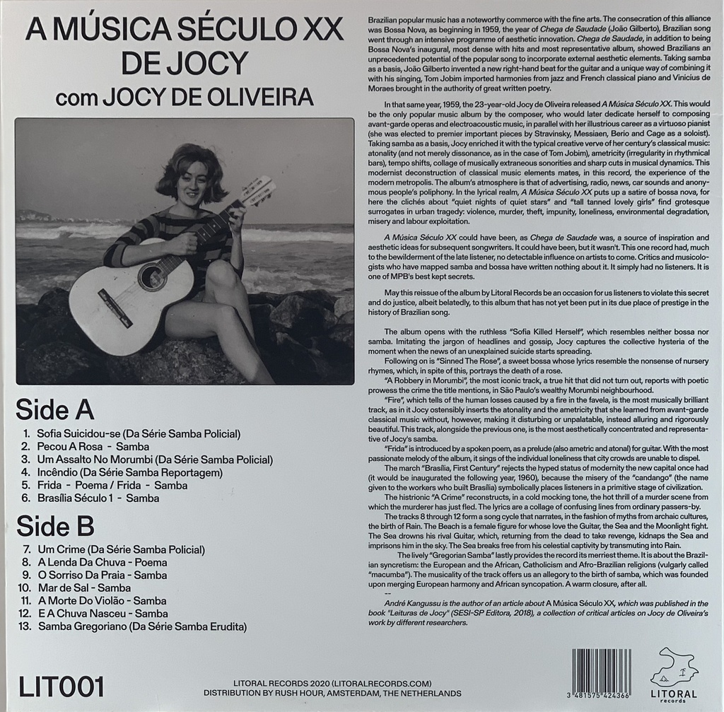 Jocy De Oliveira - A Música Século XX De Jocy (LP novo)