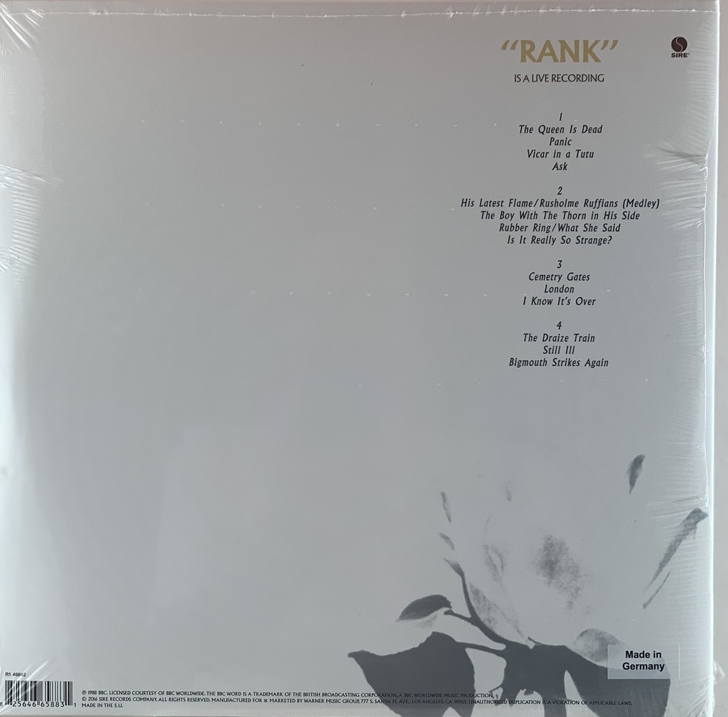 The Smiths - "Rank" (LP novo)