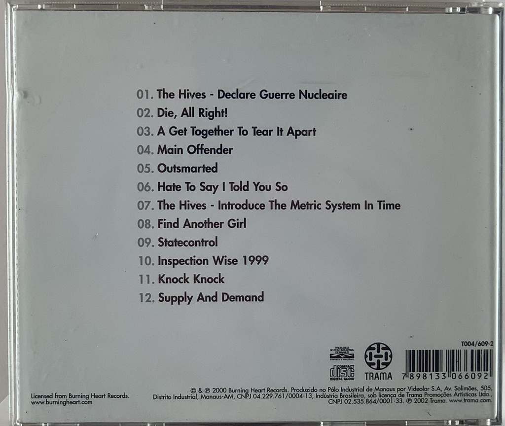 Hives, The - Veni Vidi Vicious (CD usado)