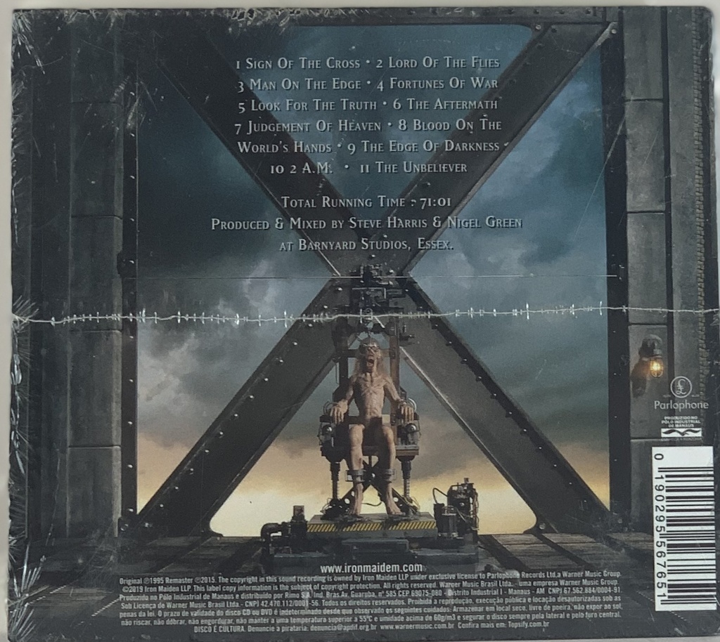 Iron Maiden The X Factor (1995 remasterizado digipack) (novo lacrado)