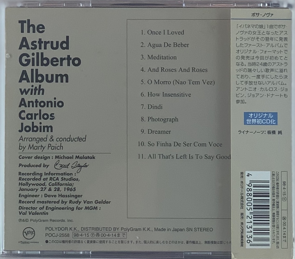 Astrud Gilberto - The Astrud Gilberto Album (CD usado)